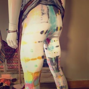 Tie-dye leggings